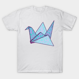 Paper Cranes passing through the Night blues T-Shirt